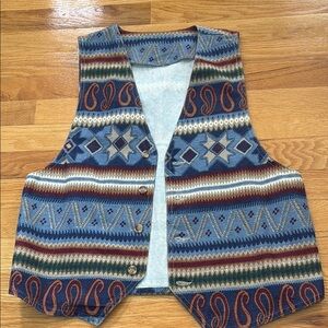 Multicolor Patterned Vest